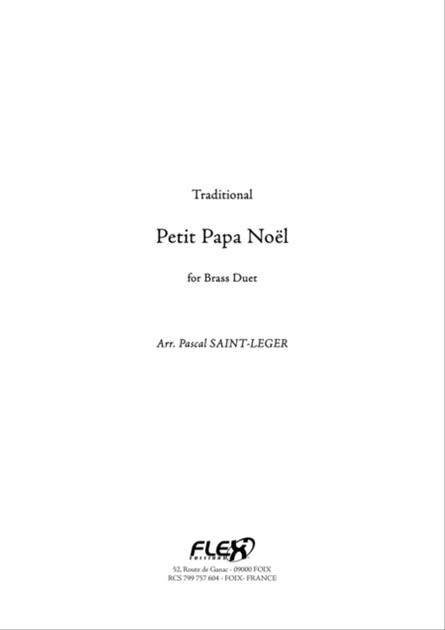 Petit Papa Noel Brass Duet scores gallery preview page 1