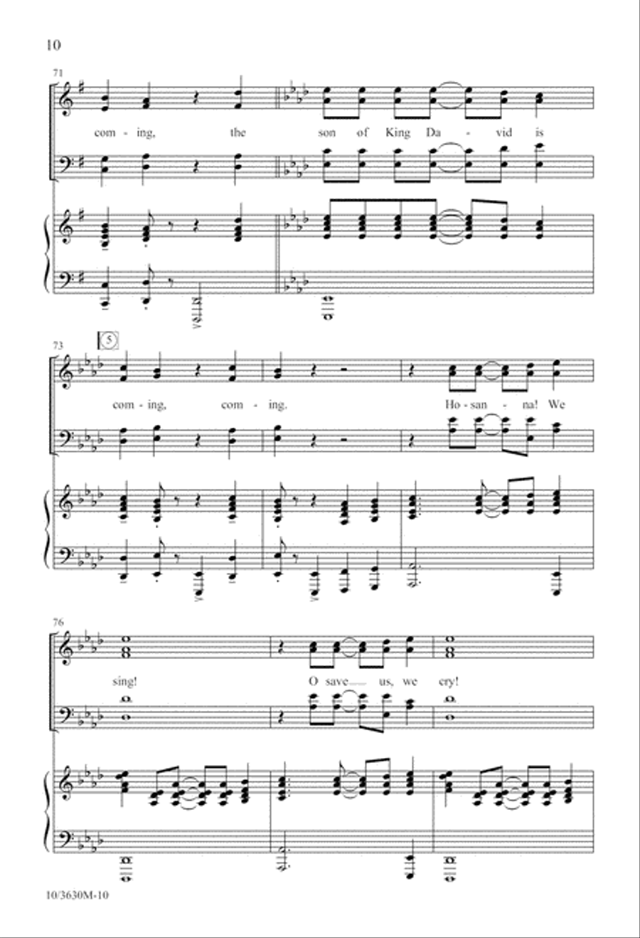 Hosanna! We Sing! Hosanna! We Sing! 4-Part scores gallery preview page 10