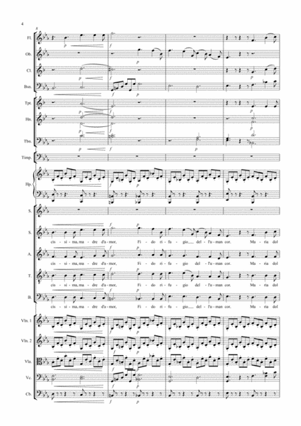 Dolcissima Maria for Soprano, Symphonic Orchestra and SATB Choir image number null