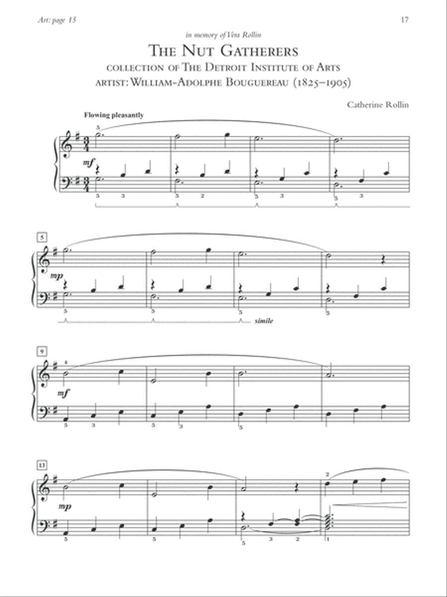 Museum Masterpieces, Book 1 Piano Solo scores gallery preview page 11