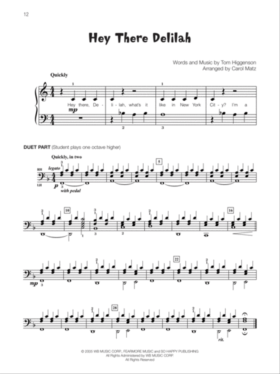 Famous & Fun Rock, Book 2 Piano Method scores gallery preview page 8