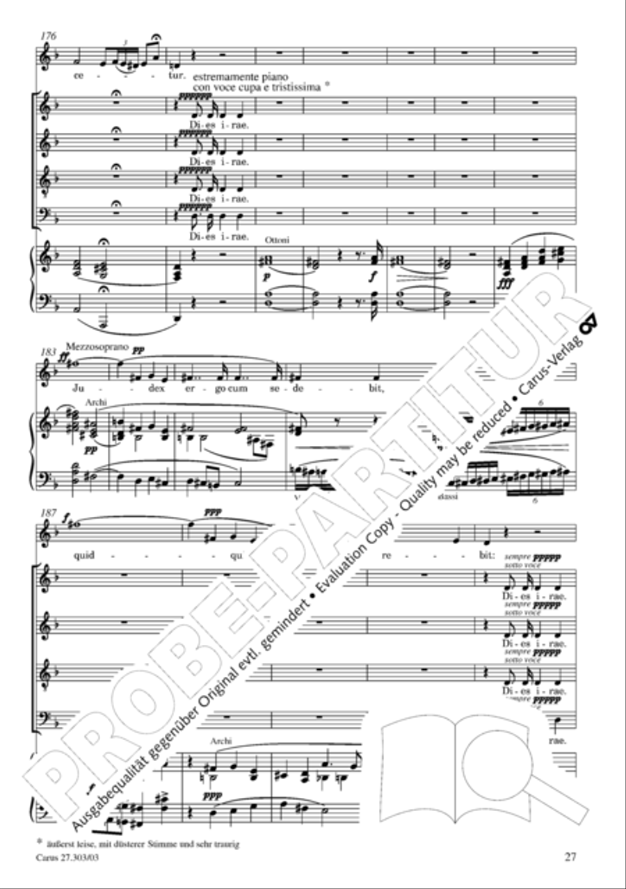 Messa da Requiem 4-Part scores gallery preview page 28