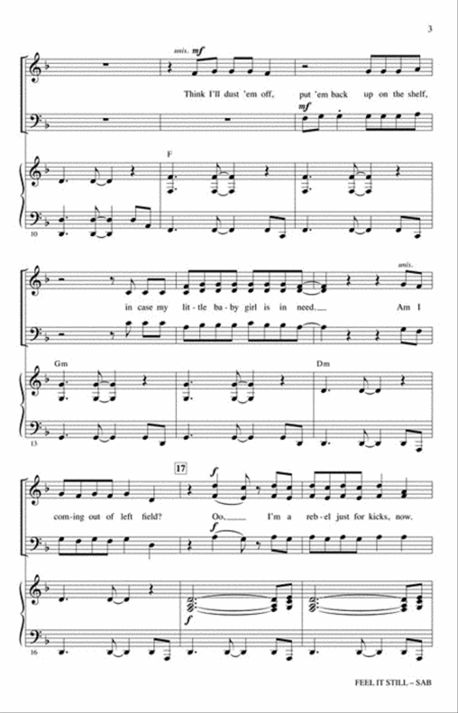 Feel It Still 3-Part scores gallery preview page 3
