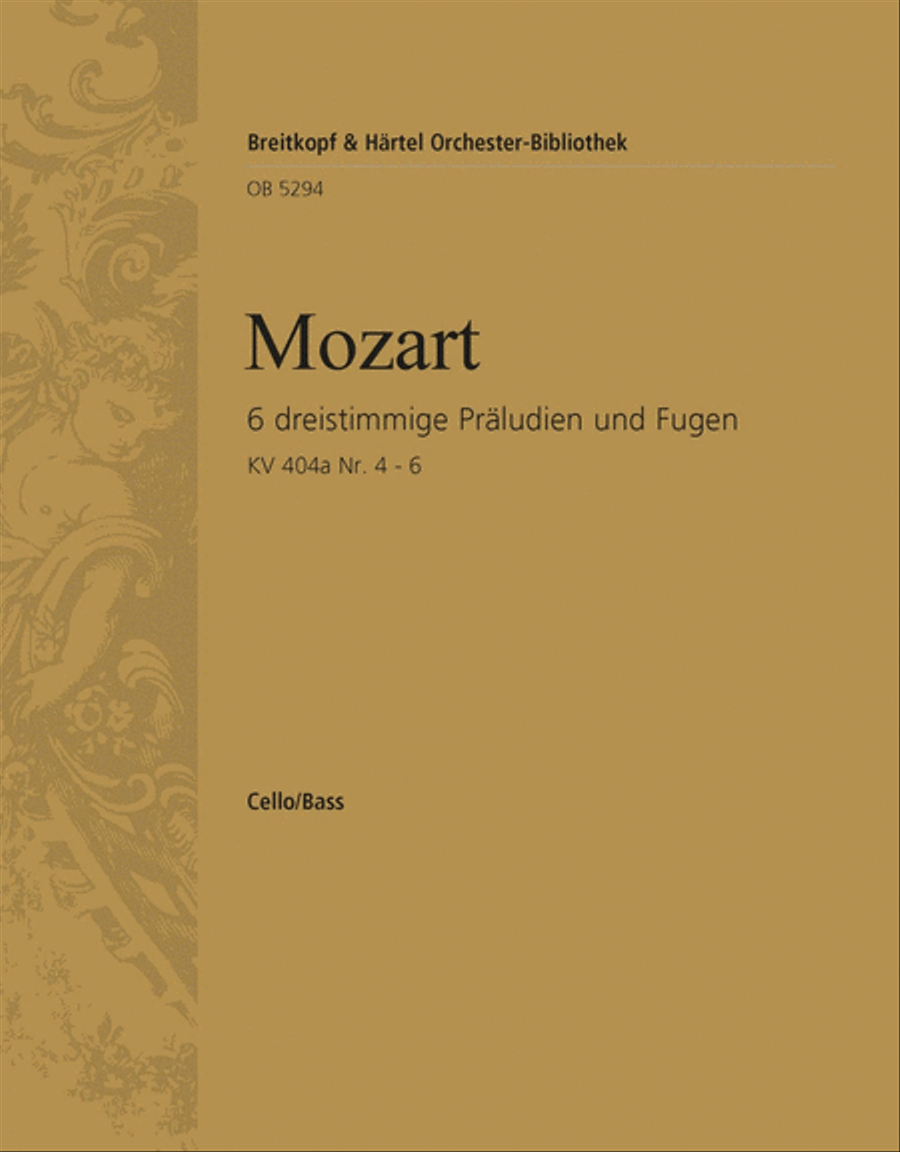 Sechs dreistimmige Praludien und Fugen fur Streicher / Six Three-Part Preludes and Fugues for Strings String Orchestra scores gallery preview page 1