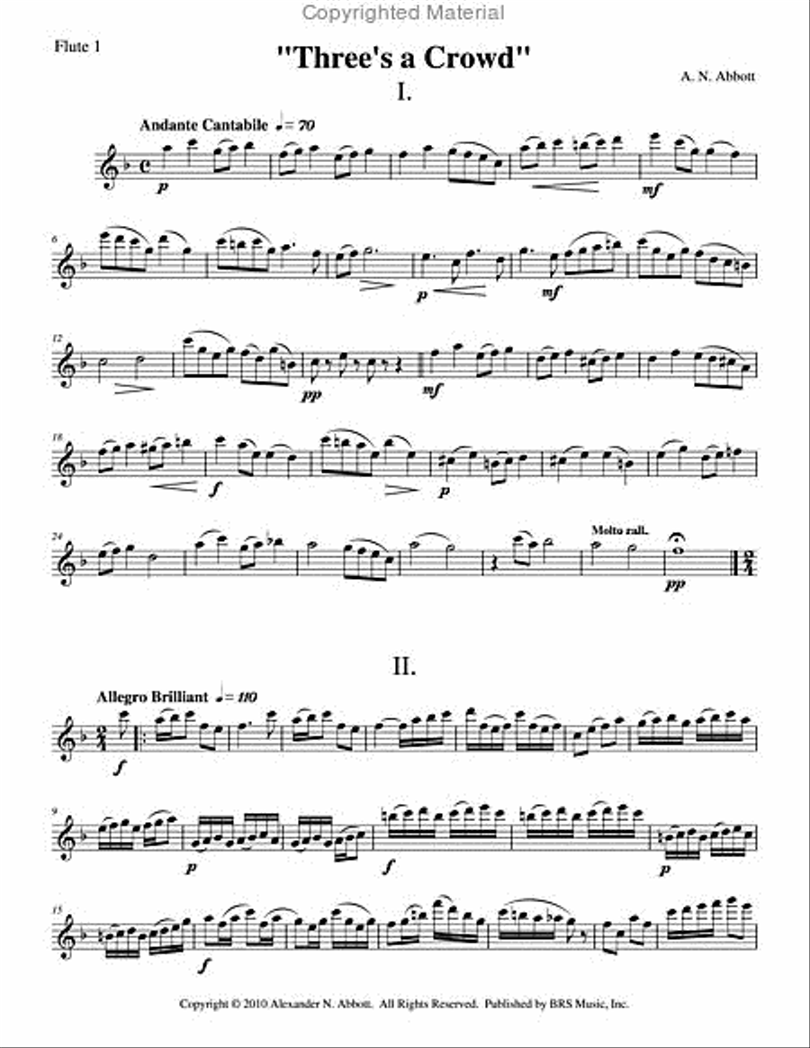 Three's a Crowd Flute Trio scores gallery preview page 2