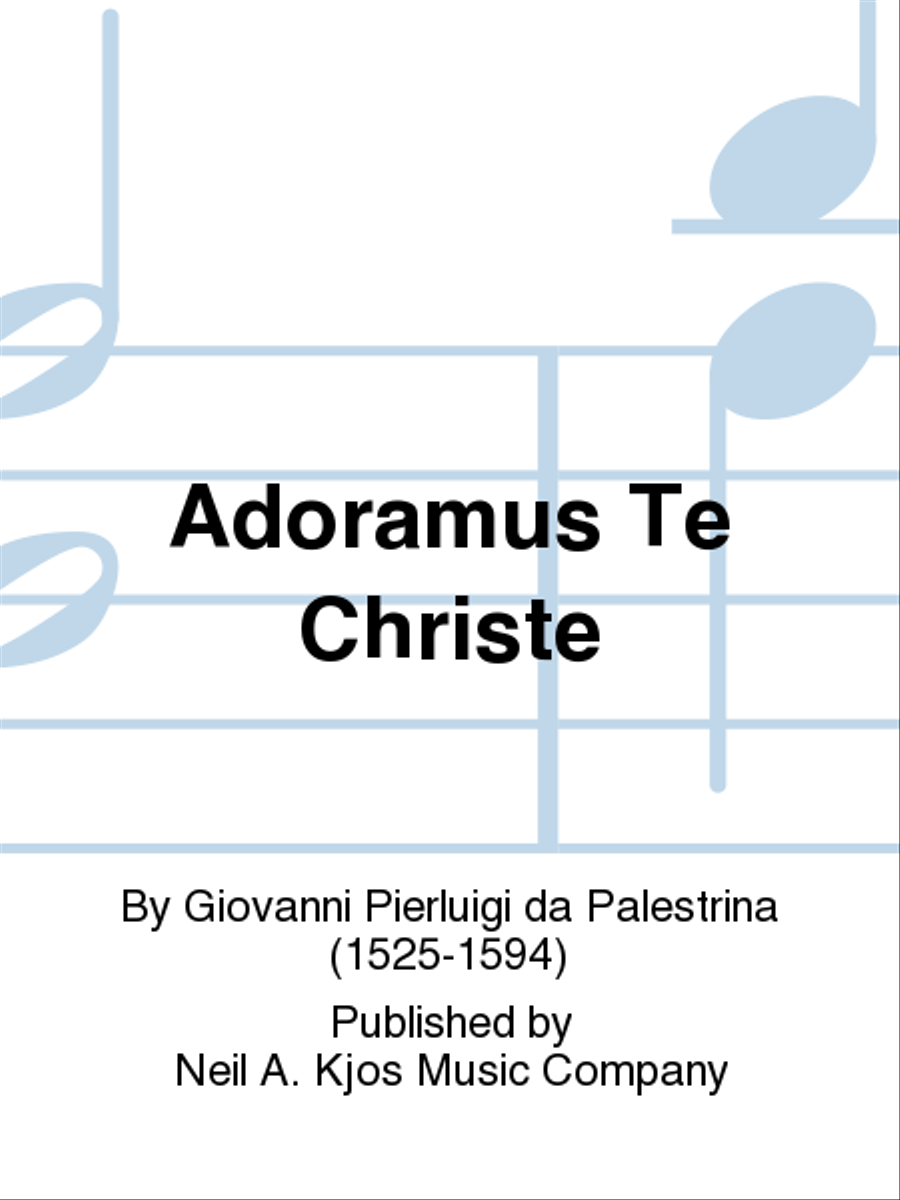 Adoramus Te Christe 4-Part scores gallery preview page 1