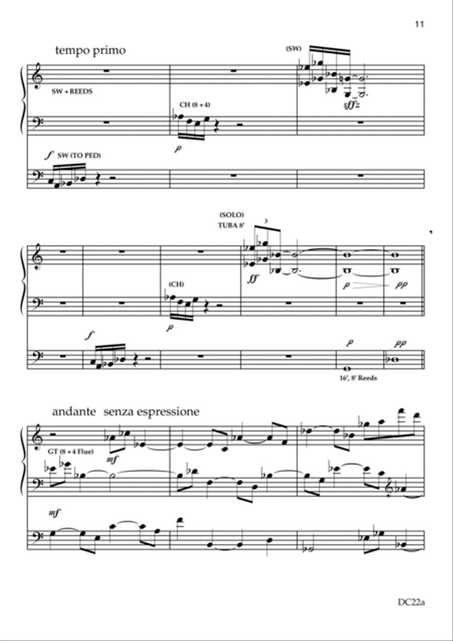 Postlude for Organ Organ Solo scores gallery preview page 4