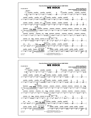 We Rock (from Disney's "Camp Rock") - Snare Drum