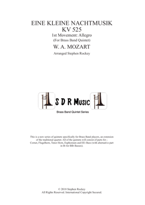 Book cover for Eine Kleine Nacht Musik 1st Movement Allegro for Brass Band Quintet