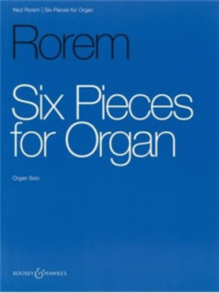 Book cover for Six Pieces for Organ