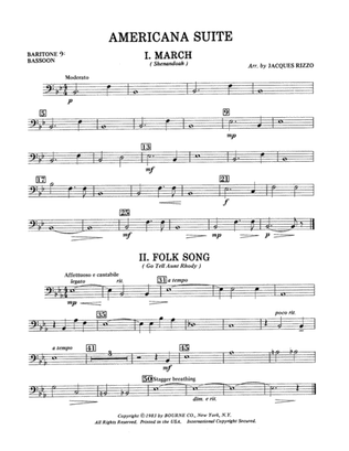 Americana Suite - Baritone B.C./Bassoon