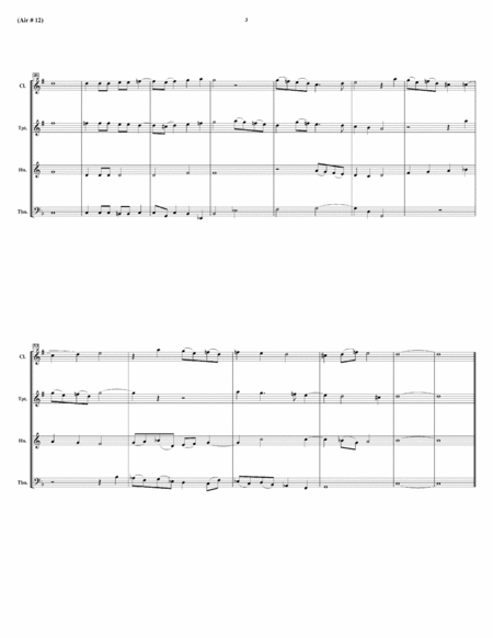 Fantasia (Air) #12 For 4 Viols - for Wind Quartet image number null