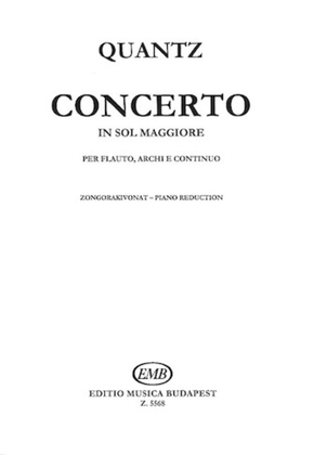 Book cover for Concerto in G for Flute, Strings and Continuo