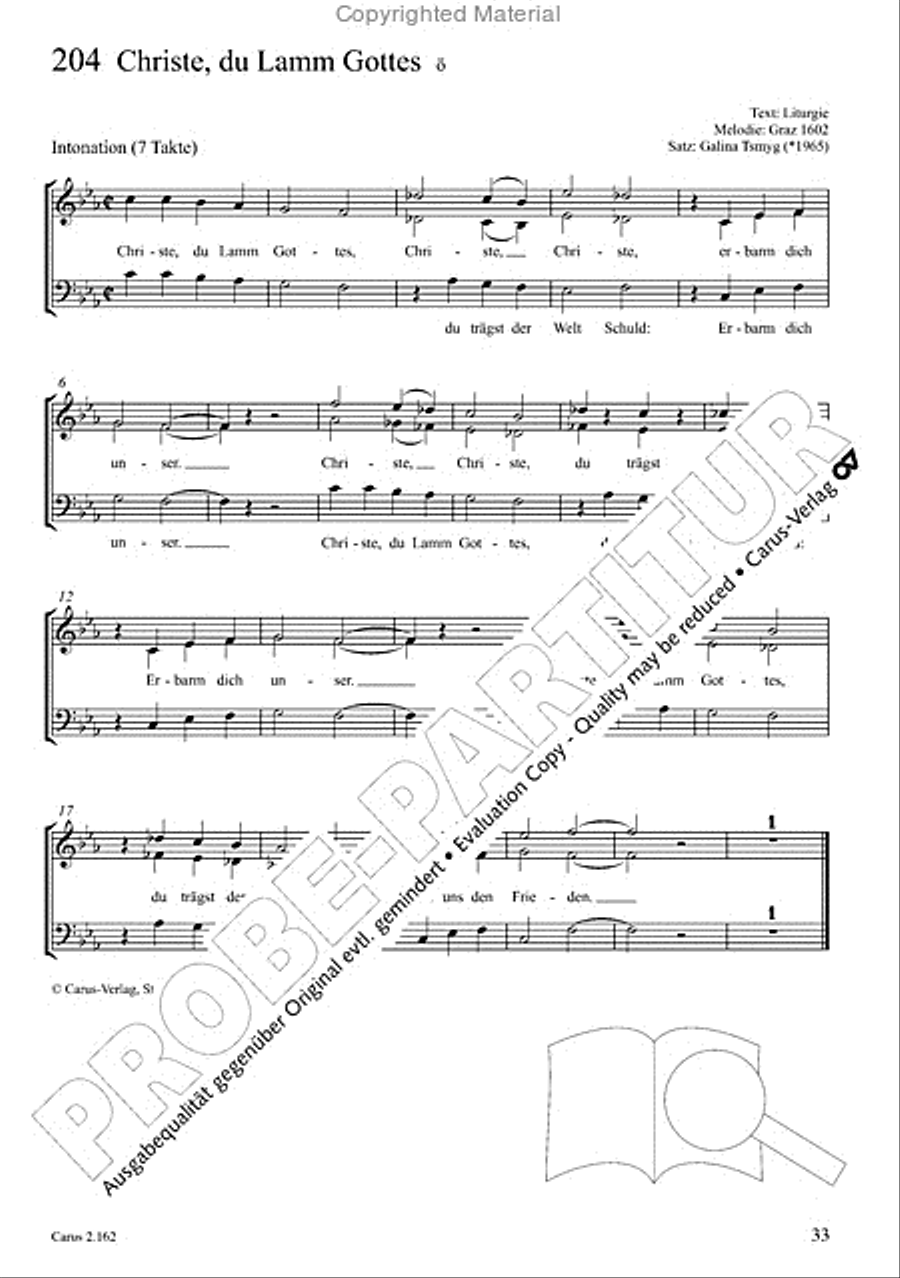 Chorbuch Gotteslob SAM 3-Part scores gallery preview page 34