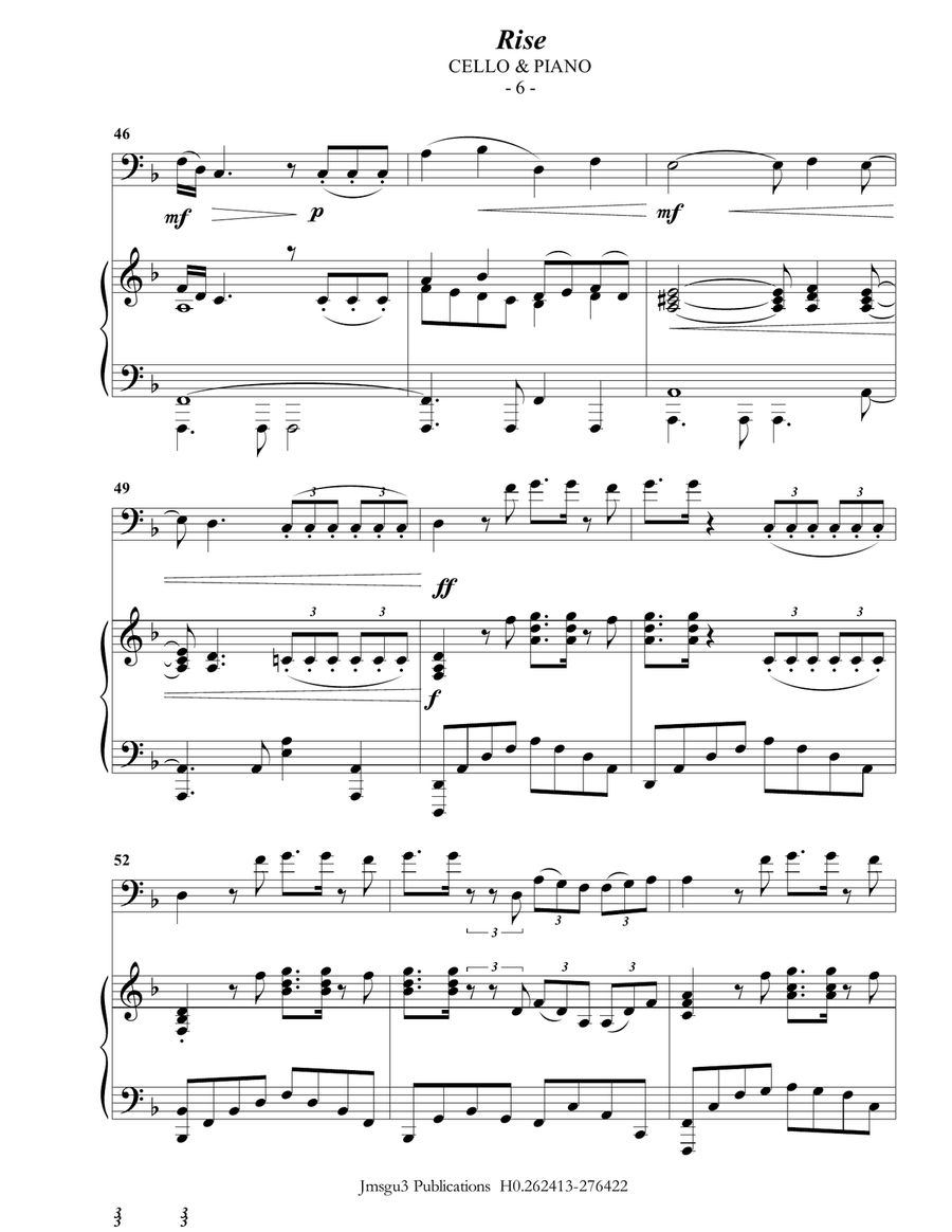 Rise Piano scores gallery preview page 6