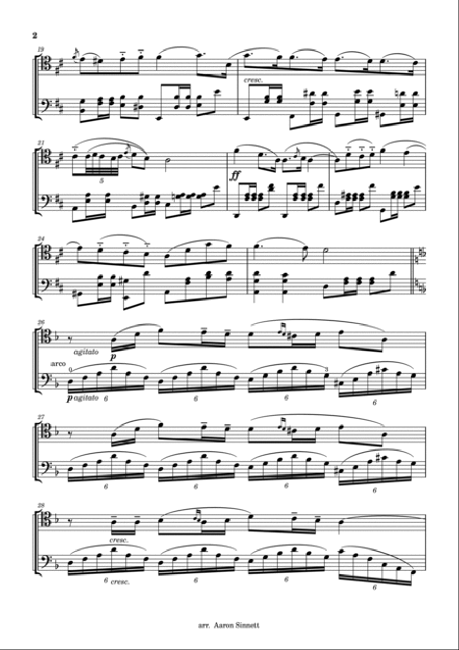Lied Ohne Worte (Song Without Words) String Duet scores gallery preview page 2