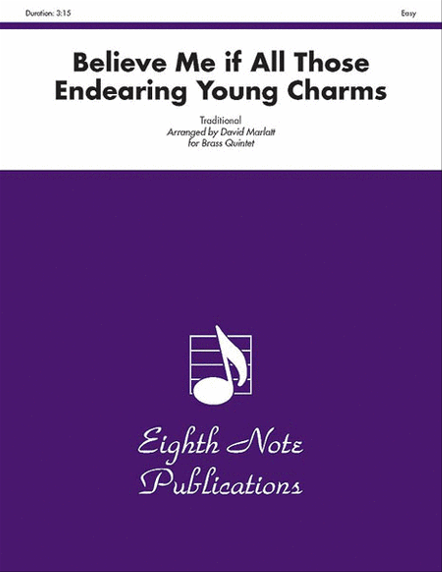 Believe Me if All Those Endearing Young Charms Brass Quintet scores gallery preview page 1