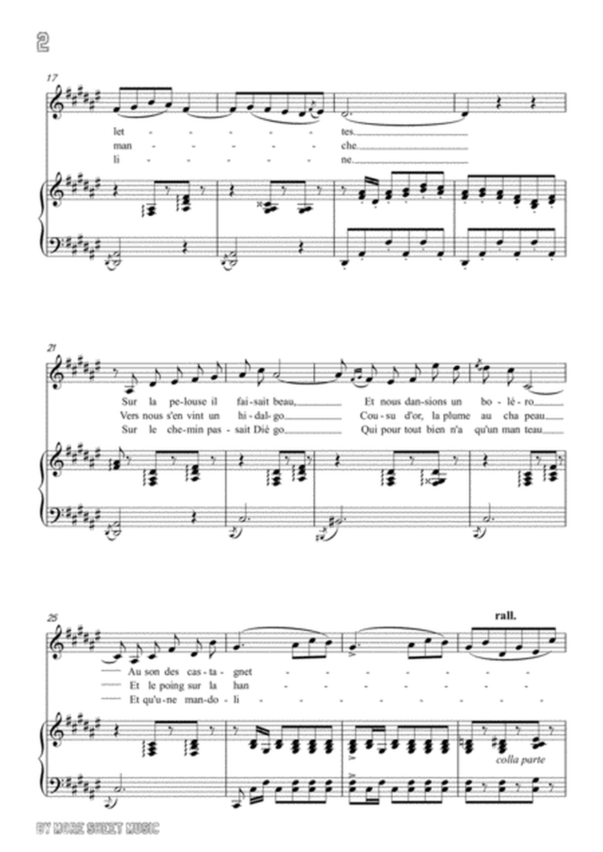 Delibes-Les filles de Cadix in d sharp minor,for voice and piano image number null