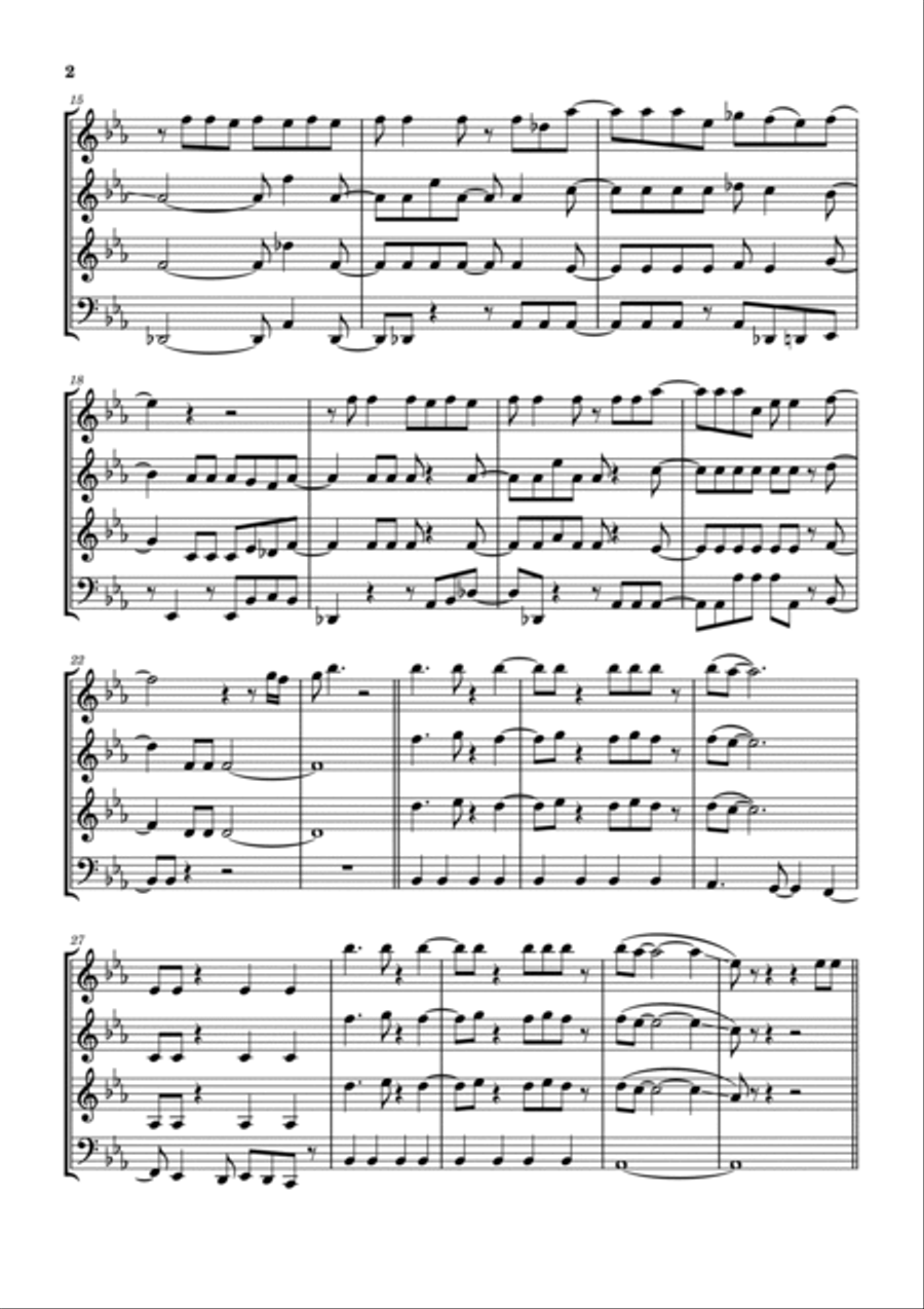 Shout It Out Loud Woodwind Quartet scores gallery preview page 3
