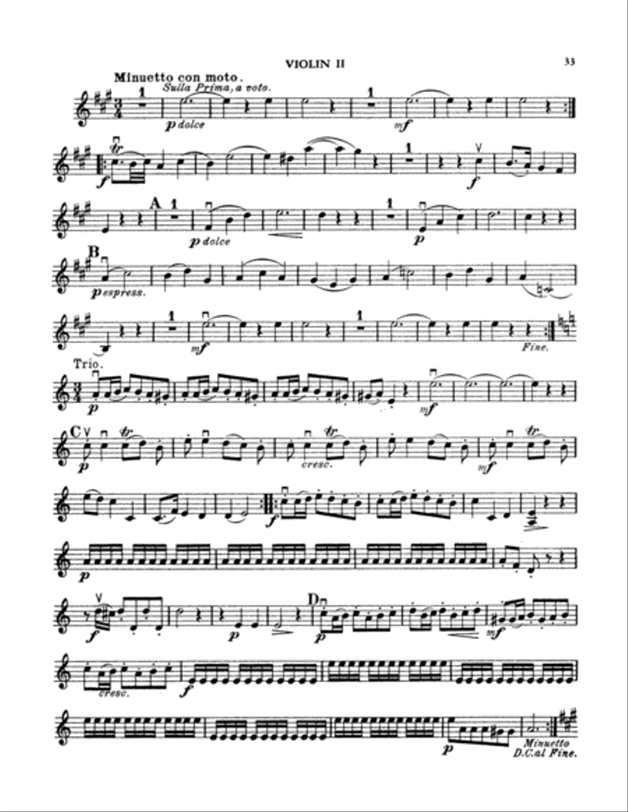 Boccherini: Nine Selected String Quartets String Quartet scores gallery preview page 3