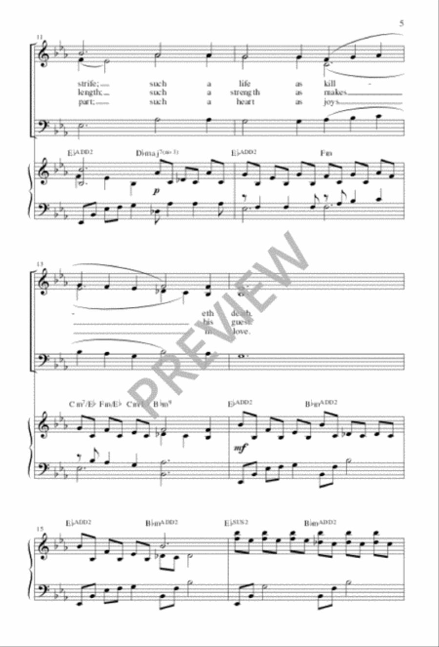 Come, My Way, My Truth, My Life 3-Part scores gallery preview page 5