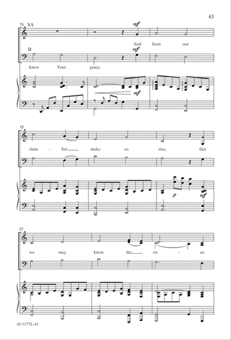 5 Getty Anthems for about 10 Singers 4-Part scores gallery preview page 44