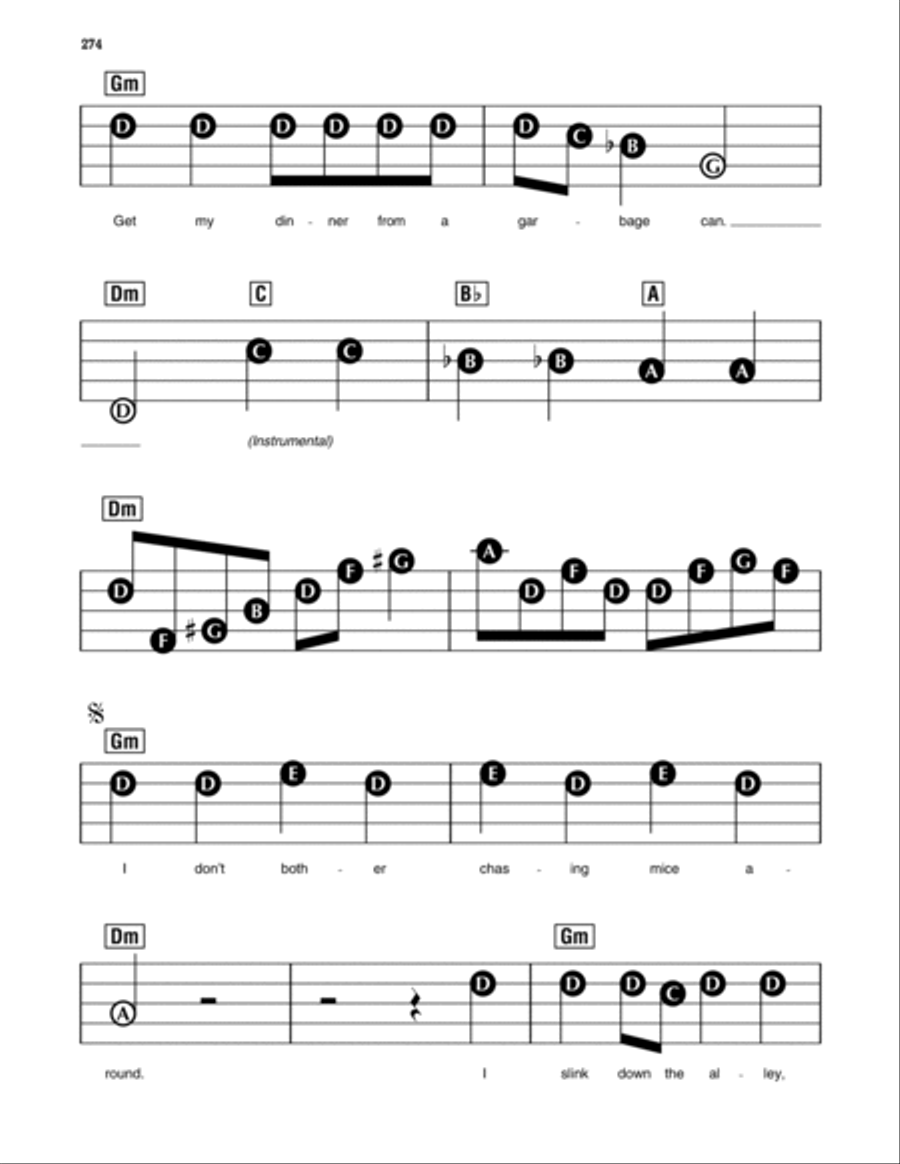 Stray Cat Strut Stray Cat Strut Electronic Keyboard scores gallery preview page 3