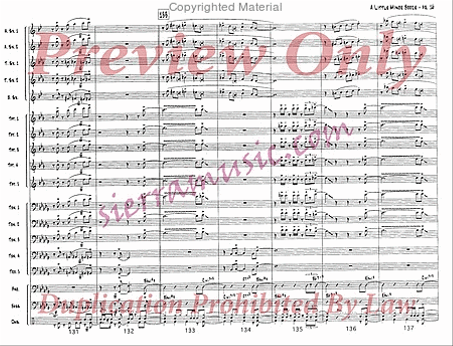 A Little Minor Booze Jazz Ensemble scores gallery preview page 17