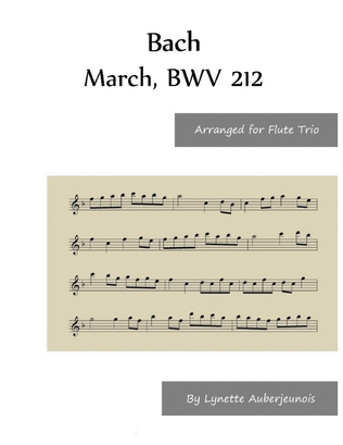 Book cover for March, BWV 212 - Flute Trio
