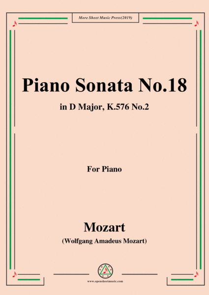 Mozart-Piano Sonata No.18 in D Major,K.576,No.2