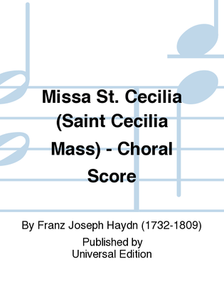 Missa St. Cecilia (Saint Cecilia Mass) - Choral Score