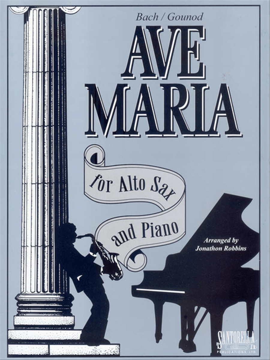 Ave Maria for Alto Sax and Piano * Bach - Gounod Alto Saxophone scores gallery preview page 1