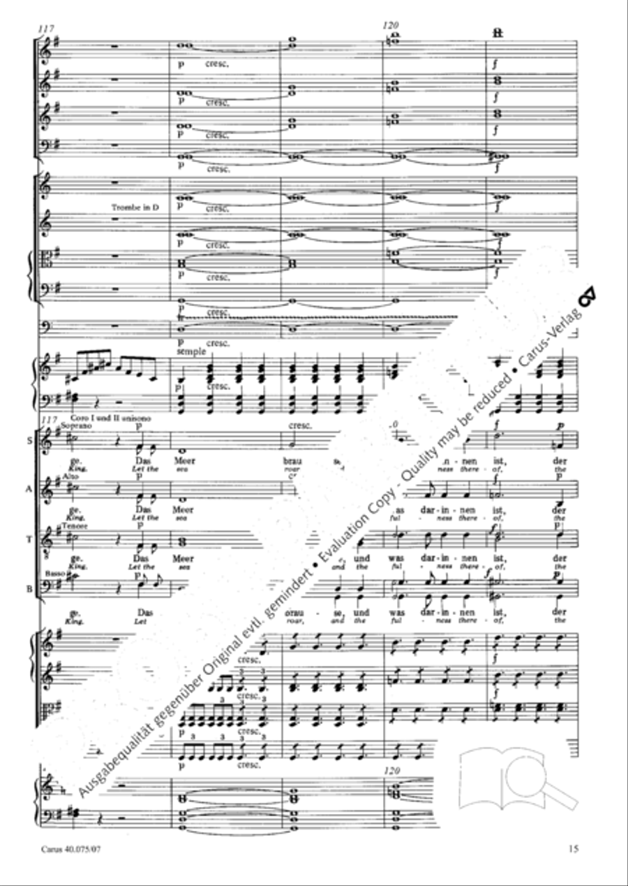 Psalm 98 (Der 98. Psalm) 4-Part scores gallery preview page 26