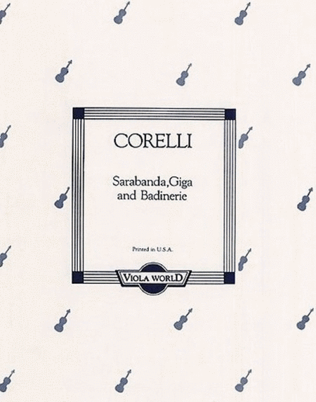 Corelli - Sarabande Giga & Badinerie Viola/Piano