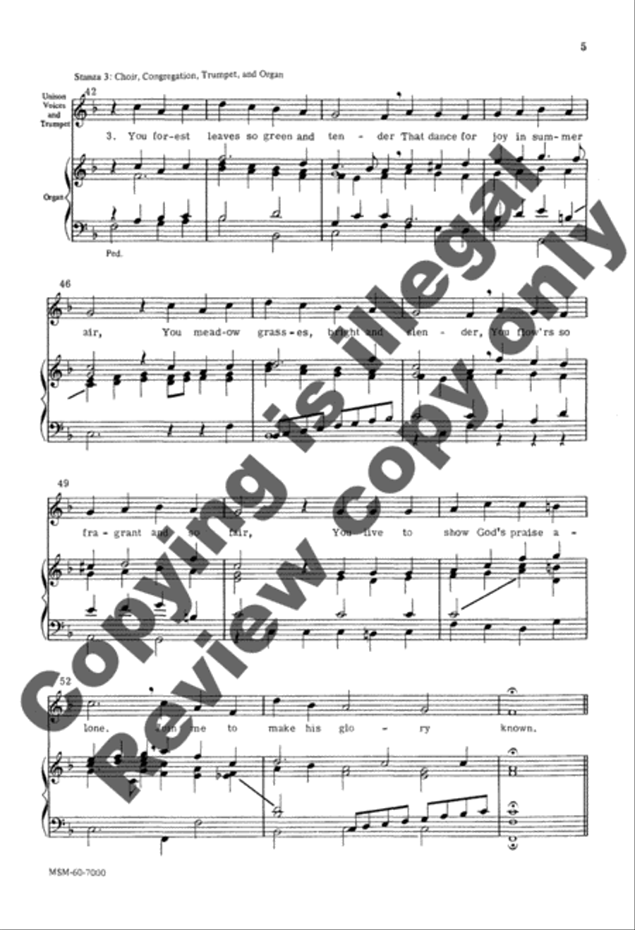 Oh, That I Had a Thousand Voices SSATB scores gallery preview page 11