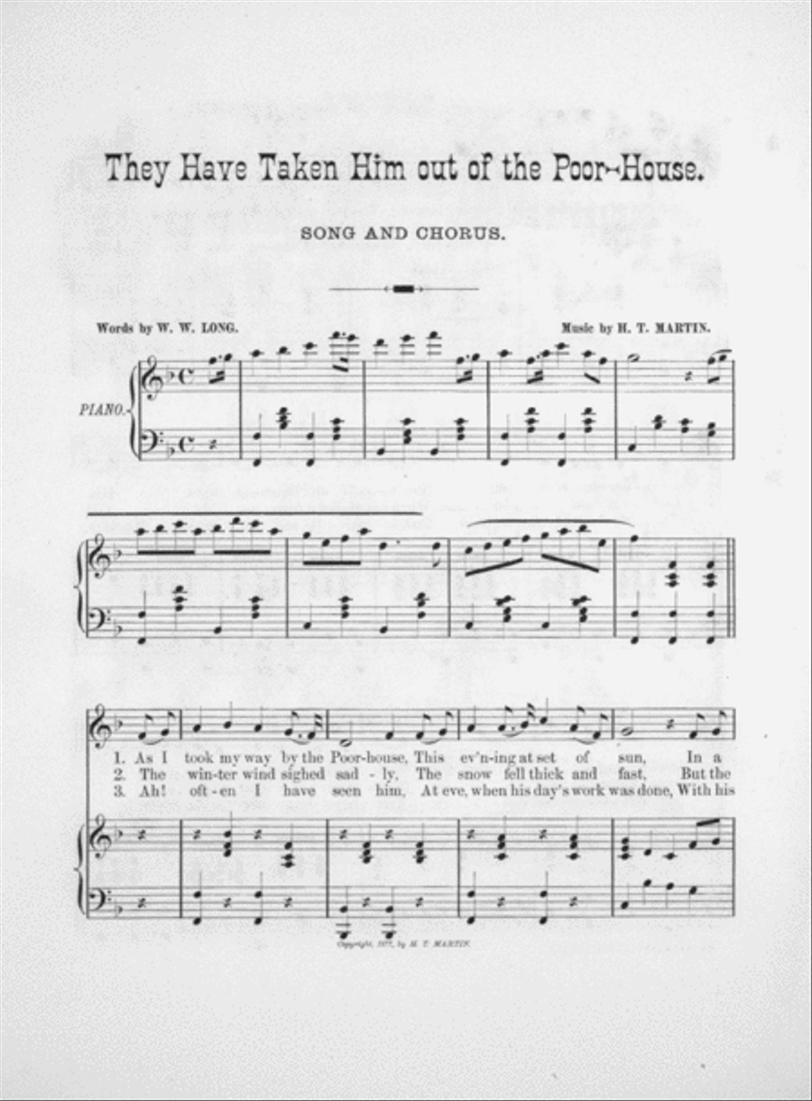 They Have Taken Him out of the Poor-Hous Voice Solo scores gallery preview page 2