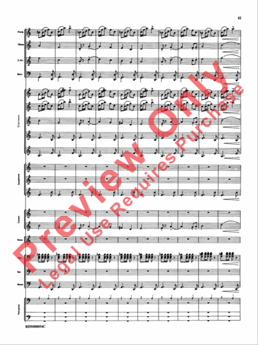 Symphonic Suite Concert Band scores gallery preview page 46