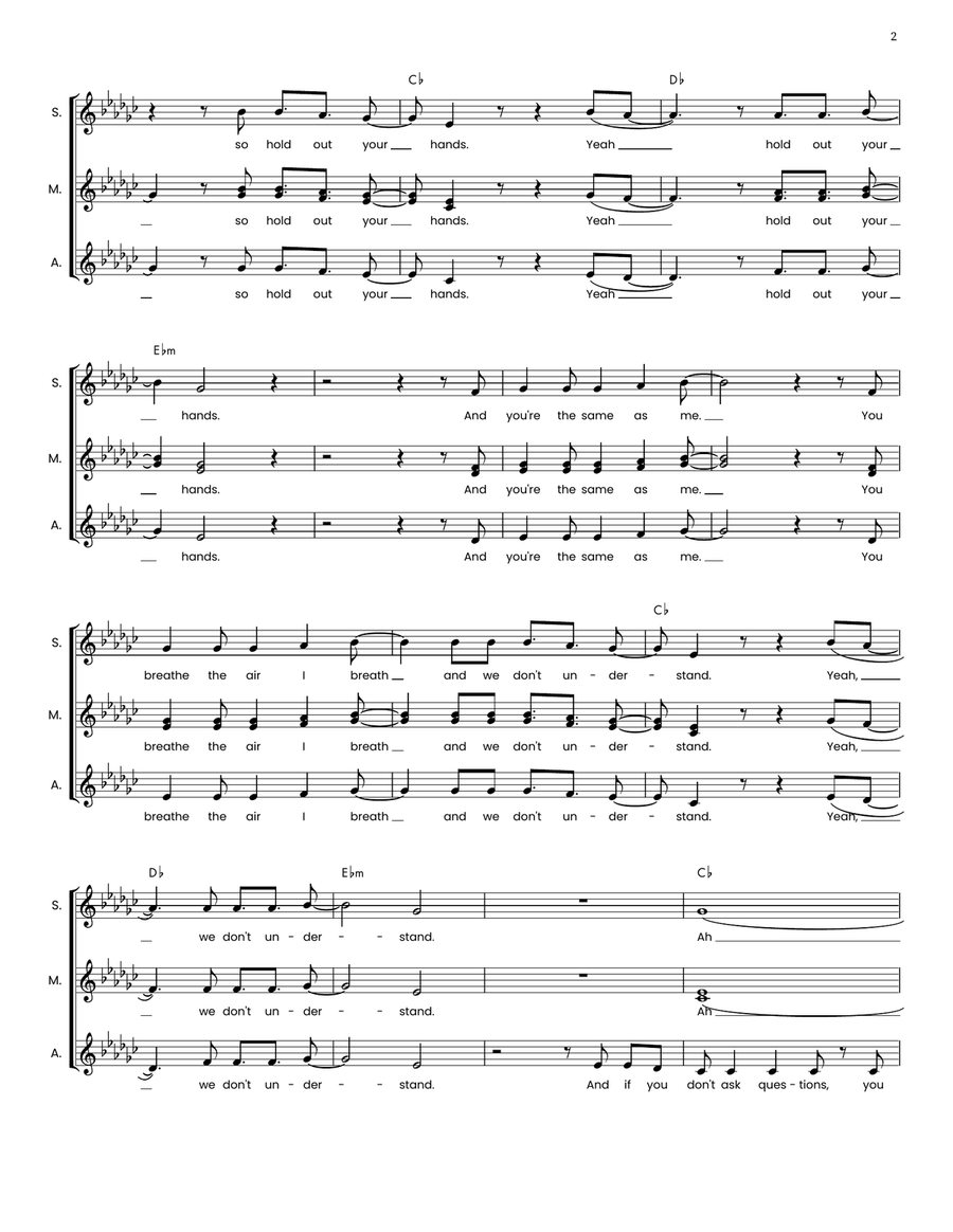 Pray Pray SSA scores gallery preview page 2