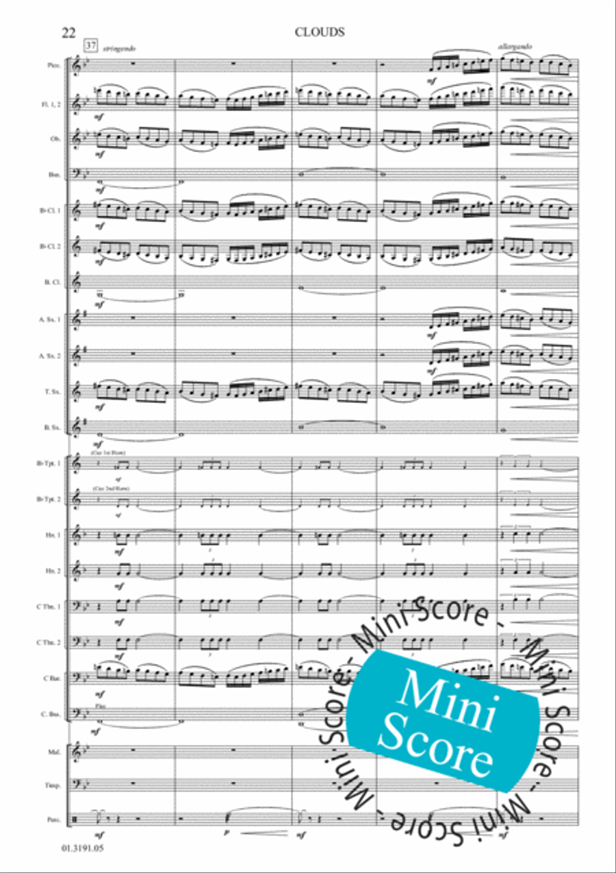 Clouds Concert Band scores gallery preview page 28