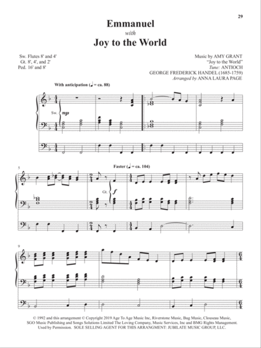 Carols, Pipes & Praise Carols, Pipes & Praise Organ Solo scores gallery preview page 17