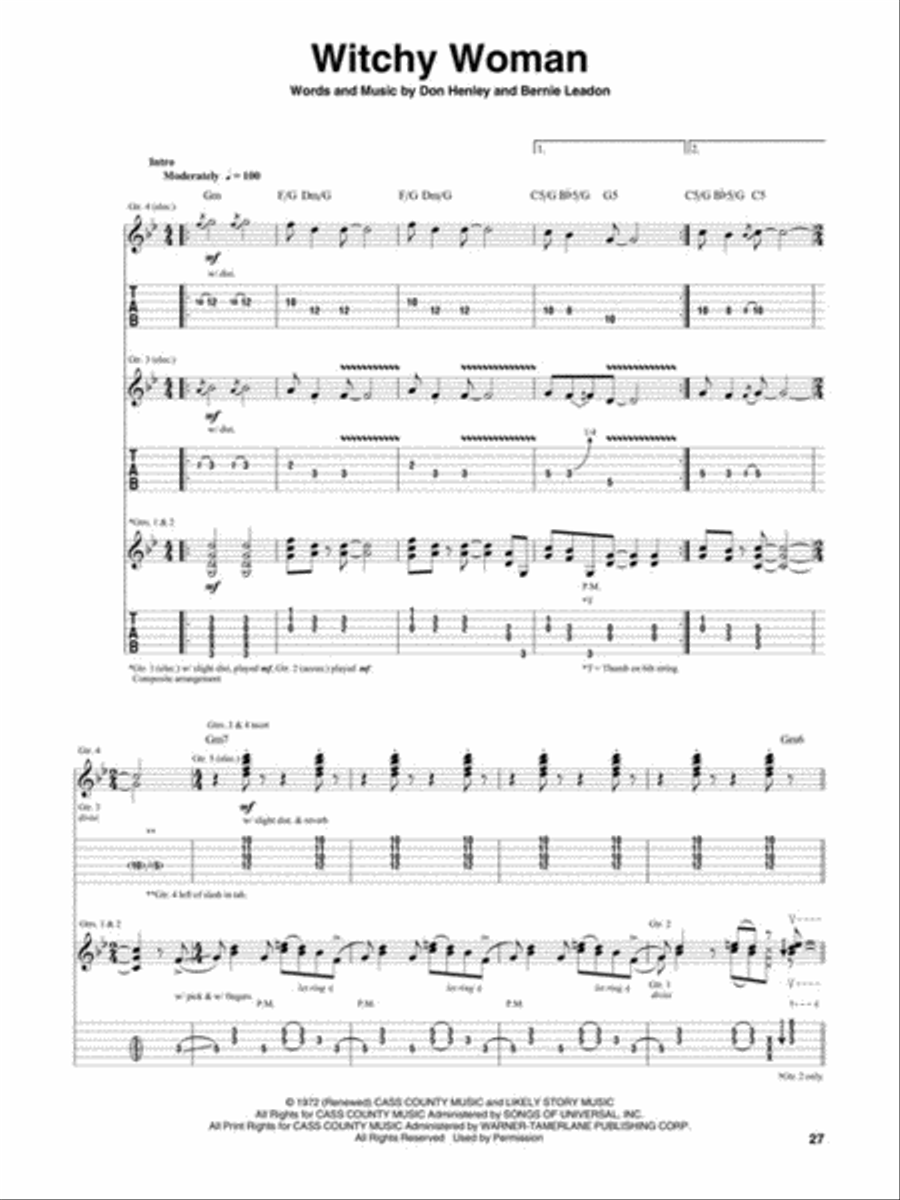 The Very Best of Eagles – Updated Edition Electric Guitar scores gallery preview page 4
