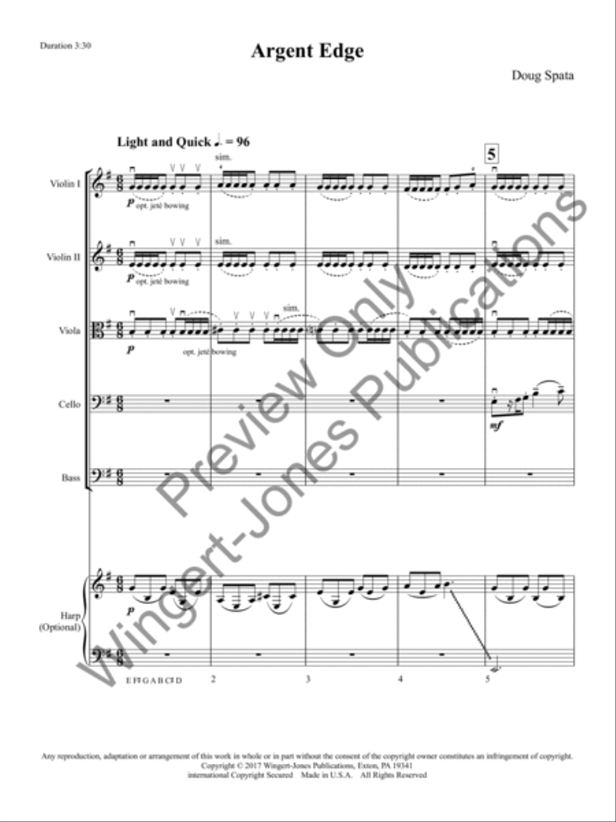 Argent Edge String Orchestra scores gallery preview page 4