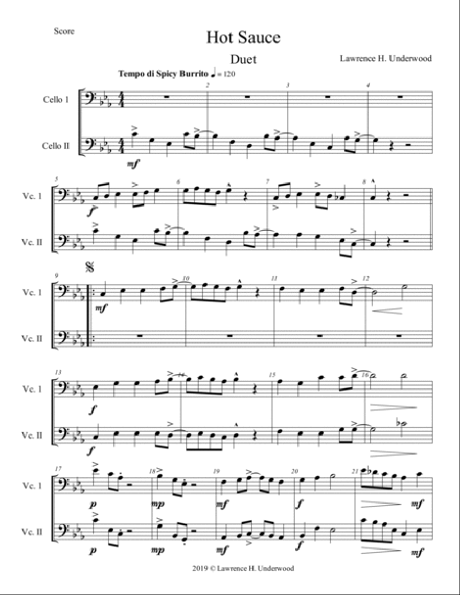 Hot Sauce String Duet scores gallery preview page 2
