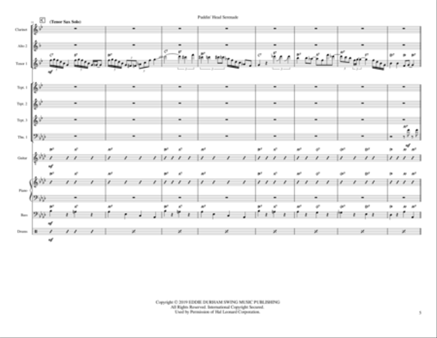 Puddinhead Serenade Puddinhead Serenade Jazz Ensemble scores gallery preview page 5