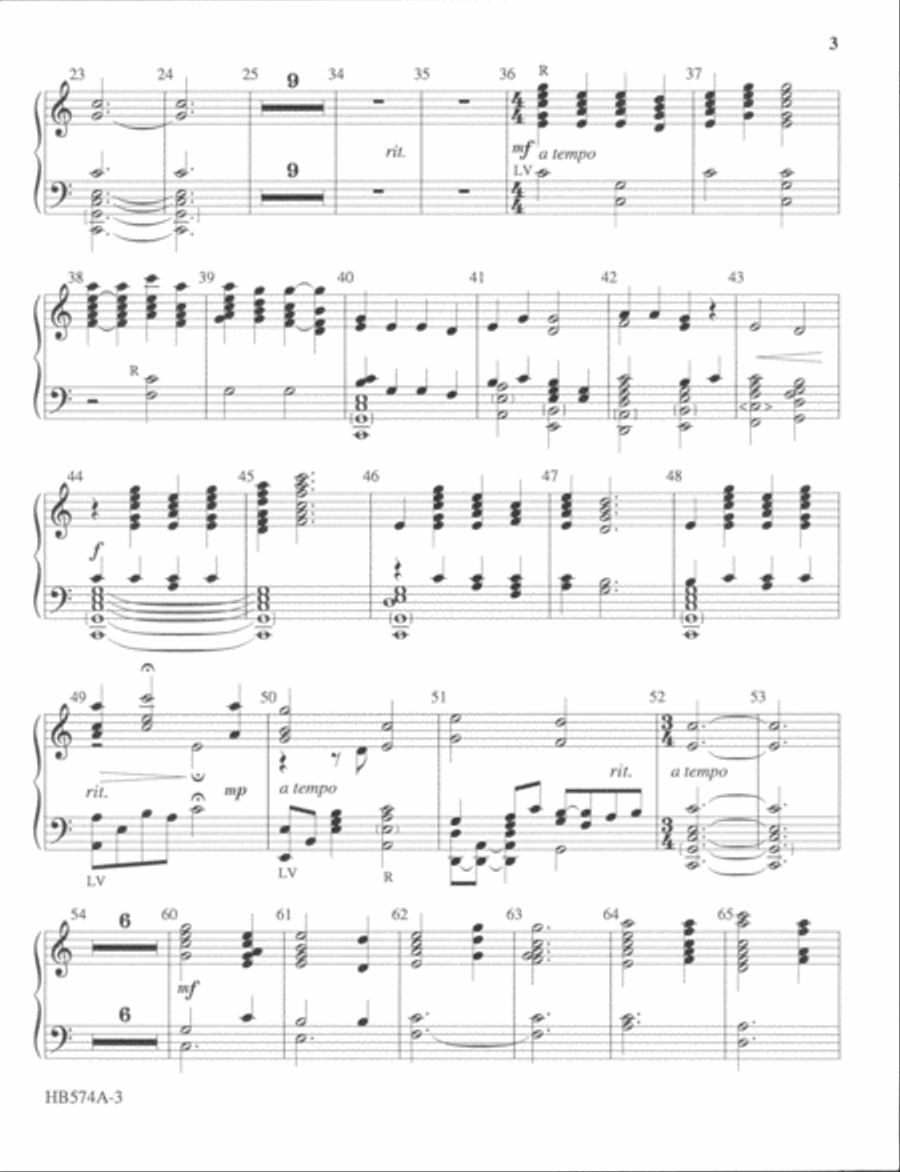 A Shepherd's Love - handbell part Handbell Choir scores gallery preview page 3