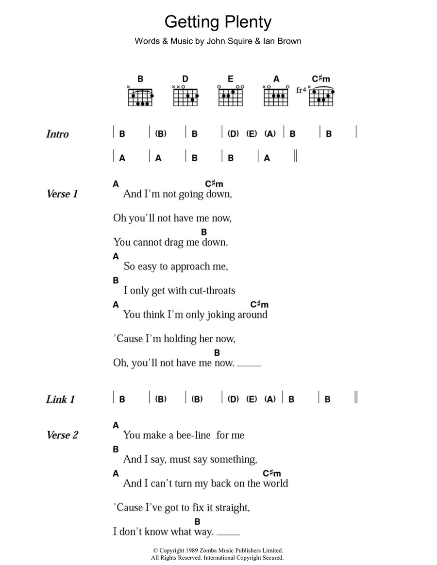 Getting Plenty Easy Guitar scores gallery preview page 1