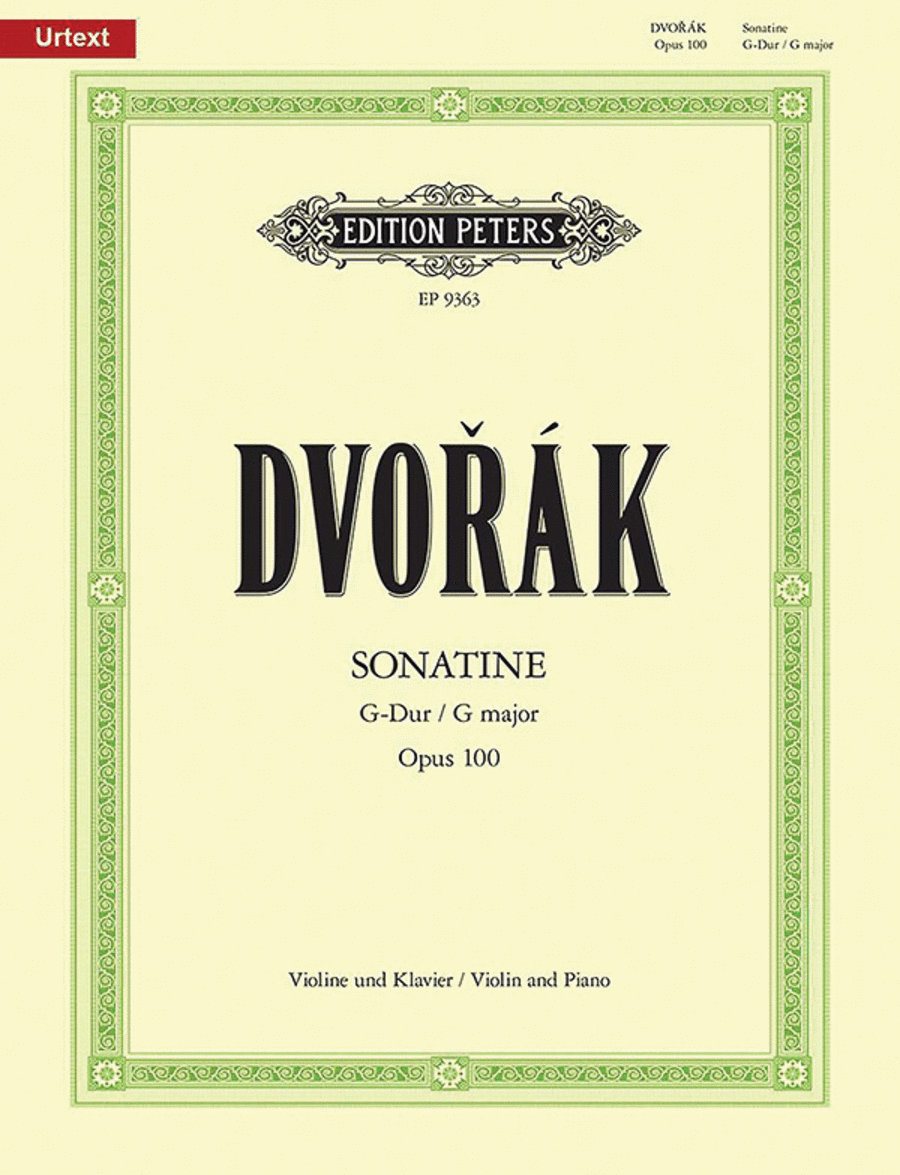 Sonatina for Violin and Piano in G Op. 100 Violin scores gallery preview page 1