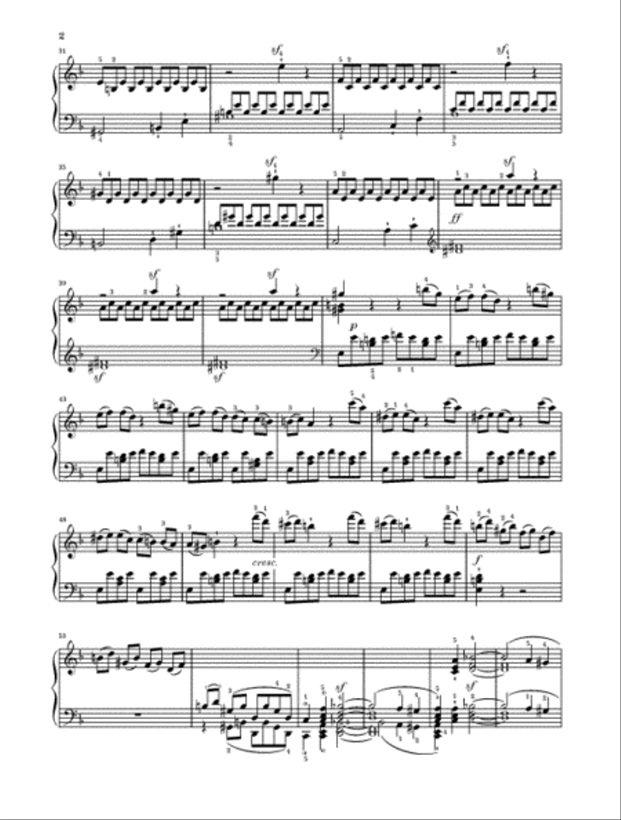 Piano Sonata No. 17 in D Minor Op. 31 Piano Solo scores gallery preview page 3