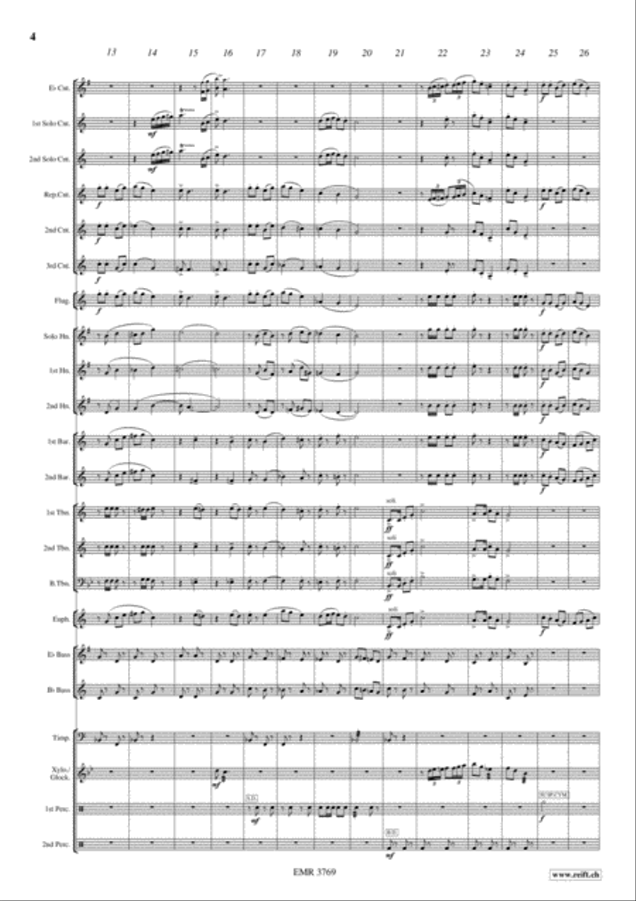 Stephen Foster Medley Stephen Foster Medley Brass Band scores gallery preview page 5