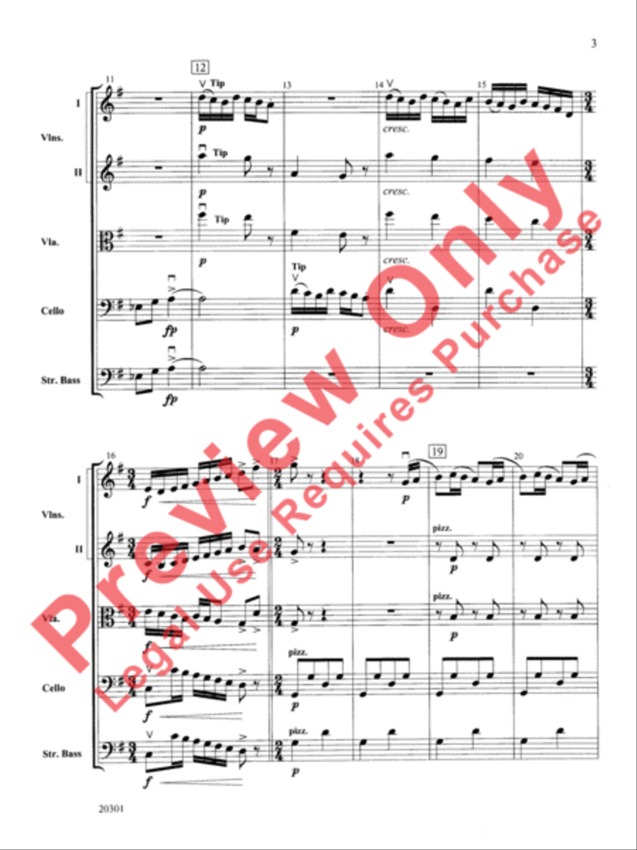 Acrobats String Orchestra scores gallery preview page 4